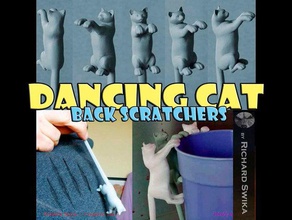 dancing cat back scratcher Puppe Spielzeug Spiel - Zubehör Tier backscratcher Katze-Puppe feline 3d print model - Mito3D