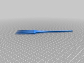 hair pick hand tools 3d print model - Mito3D