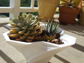 vase planter geometric art 3d print model - Mito3D