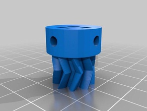 double set-screw small herringbone gear 3d printer parts alephobjects aleph objects extruder gears gregs wade wades greg frost lulzbot mini 3d print model - Mito3D