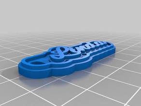 linda 1 keychains customized 3d print model - Mito3D