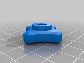 meu personalizados dedo de aperto parafuso hexagonal câmara 3d print model - Mito3D