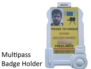 multipass badge holder 5th element gadgets 3d print model - Mito3D