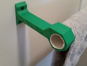 porte-serviette à l'aide de tuyaux en pvc ménage torchon domestique l'ameublement la maison l'organisation gant toilette 3d print model - Mito3D