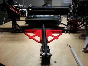 tevo 2020 cross frame bottom brace 3d printer accessories extrusion corner tarantula 3d print model - Mito3D