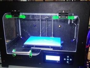 abra la puerta de cierra los pestillos 3d impresora accesorios el pestillo flashforge qidi tech 3d print model - Mito3D
