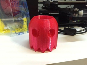 pac-man ghost pencil holder household arcade games blinky classic gaming pacman retro storage tool 3d print model - Mito3D