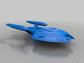 star trek voyager nova class science vessel vehicles 3d print model - Mito3D