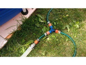 37mm pool hose gardena adapter outdoor 3d print model - Mito3D