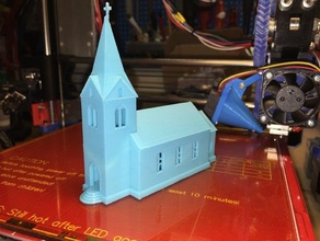 Kirche Gebäude Strukturen skalieren scale-Modell 3d print model - Mito3D