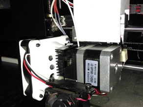 wanhao duplicador i3 extrusora adaptador de ventilador 40 mm 60 3d impresión 3d print model - Mito3D
