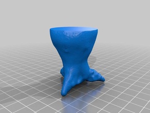 perna de frango esculturas 3dmodel animais galinhas farm titular as pernas escultura sculptris 3d print model - Mito3D