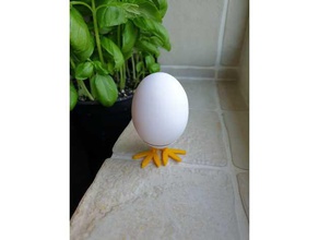 easter egg holder animals chicken easteregg eggs legs 3d print model - Mito3D