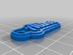 aline keychains customized 3d print model - Mito3D