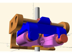 velleman k8200 z-axis wobble correction linear bearings 3d printer parts 3drag mount z axis 3d print model - Mito3D