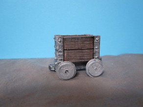 chariot de mine utilisation pièces hirtst arts des planches bois imprimés panier L'impression 3d d&d minerai 3d print model - Mito3D