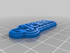 jerri name-tag Schlüsselanhänger kundengebundene 3d print model - Mito3D
