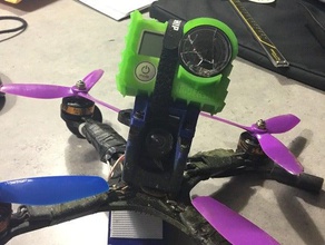 gopro hovership exopro de montagem r c veículos suporte câmera drone corrida fpv a monte 3d print model - Mito3D