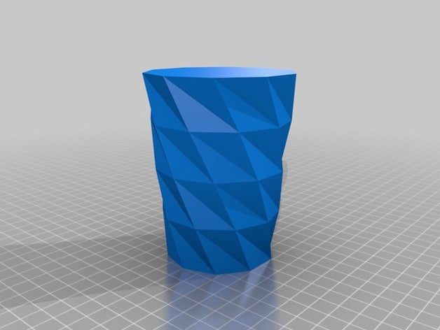 my customized twisted polygon vase containers 3D print model - Mito3D