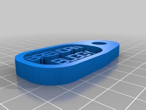 başka bir özel anahtar bjbu Bagaj şey etiket ev 3d print model - Mito3D