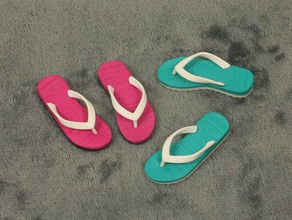 beach sandal pendant accessories 3d print model - Mito3D