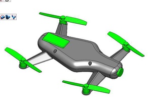 julin dört helikopter rc araçlar 3d print model - Mito3D