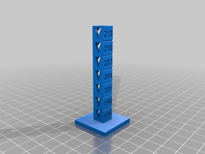 temp-Turm 3d-Druck-tests kundengebundene 3d print model - Mito3D