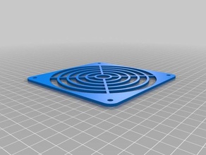 my customized 120mm fan grill electronics 3d print model - Mito3D
