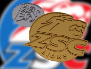 zsc lions logos des signes hockey sur glace de la suisse zurich 3d print model - Mito3D