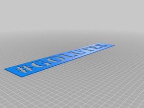golutesstencil işaretler logoları özelleştirilmiş 3d print model - Mito3D