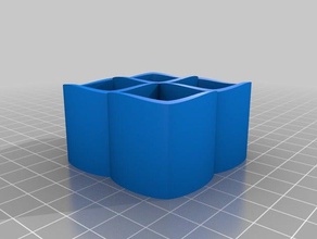 düz ambiguouscylinder 2x2 etkileşimli sanat özelleştirilmiş 3d print model - Mito3D