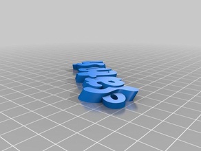 my customized iamburnystext santhosh organization 3d print model - Mito3D