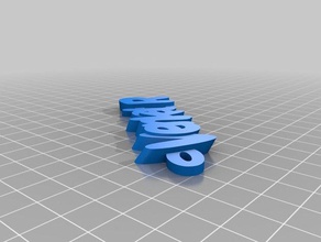 my customized iamburnystext venkatr organization 3d print model - Mito3D