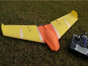 gasb one rc flying wing fully printed only 9 pieces glueless vehicles 1806 motor 3d plane 9g servo aereo aeromodelism aeromodellismo aeromodello aile aileron airplane ala alettone alettoni ali battery be1806 beginner best brushless canopy dys dys1806 easy elica esc fix fixed flight fpv frsky taranis funzionante 10 imprimable italia italy lipo modelisme no glue padulle printable propeller radio control planes parts remote simple take off qx7 turnigy tuttala volante volo 3d print model - Mito3D