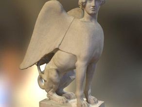 sphinx assis analyses & répliques L'impression 3d Numérisation le grec mythe la mythologie femme 3d print model - Mito3D