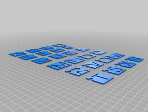 alphabet capital letters puzzles 3d print model - Mito3D
