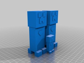 la enredadera de familia criaturas minecraft creeper figuras 3d print model - Mito3D