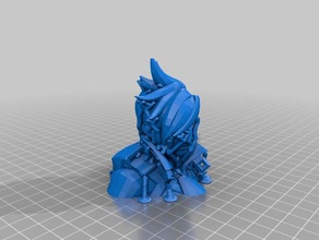 tracer bust supports art 3d print model - Mito3D