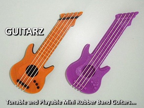 guitarz tunable playble mini guitars music tones band banjo bitrhday brother christmas cool electric guitar flute friend fun gift groovy instrument karaoke musical instruments notes novelty party pick playable playing present rock roll rocknroll rubber son song songs sound string toy ukelele violin whistle 3d print model - Mito3D