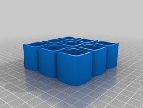 ambicylinder 3x3 distanza piana interattiva art personalizzato 3d print model - Mito3D
