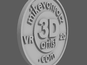 mikevonrotz coin props business card 3d print model - Mito3D