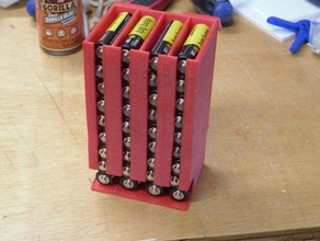battery holders organization 3d print model - Mito3D