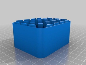 battery case 20aa base organization customized 3d print model - Mito3D