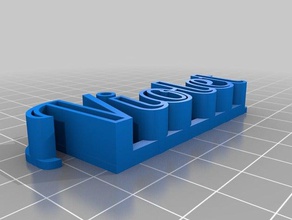 mon texte personnalisé de stockage - violet sculptures 3d print model - Mito3D