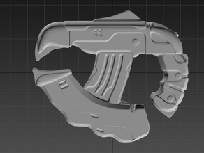 halo-plasma-Pistole Requisiten 3d print model - Mito3D