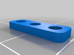 1 x 3 trou de la plaque jouets mécaniques personnalisé 3d print model - Mito3D
