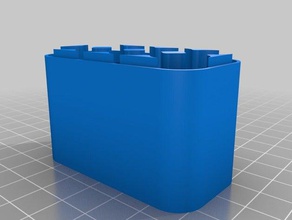 cassa di batteria 4x2 bas organizzazione personalizzato 3d print model - Mito3D