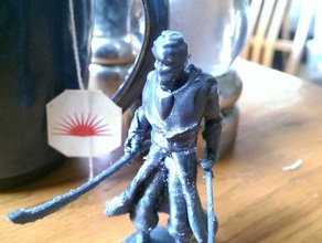arabian guerreiro sólido jogos brandon sanderson miniatura espadachim 3d print model - Mito3D