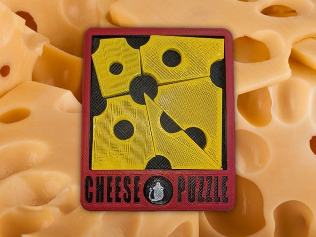 formaggio di puzzle 3D print model - Mito3D