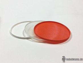 ninjaflex frisbee deporte y al aire libre la diversión robotmama deportes de verano ultimaker2+ 3d print model - Mito3D